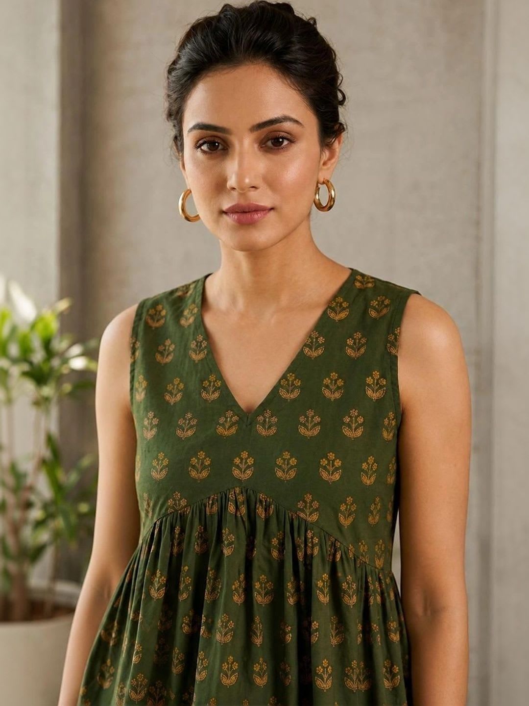 KALINI Women Ethnic Motifs Printed Indie Prints Kurta - right view