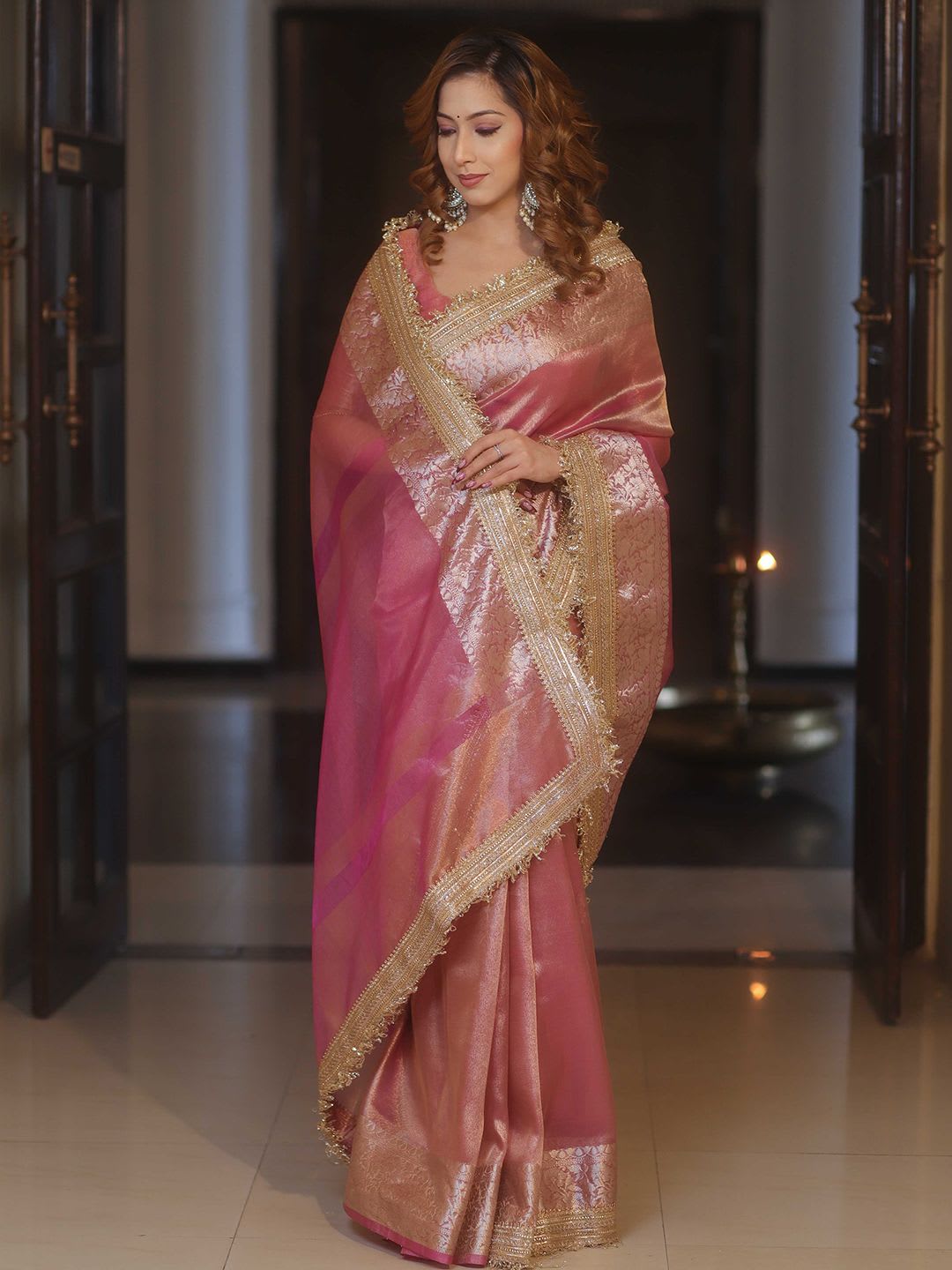 Banarasee Zari Banarasi Tissue Saree - default view