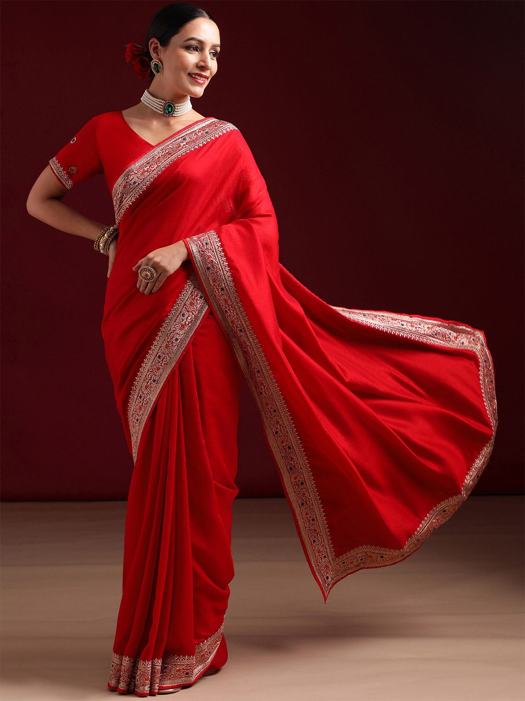 kasee Embroidered Saree - default view