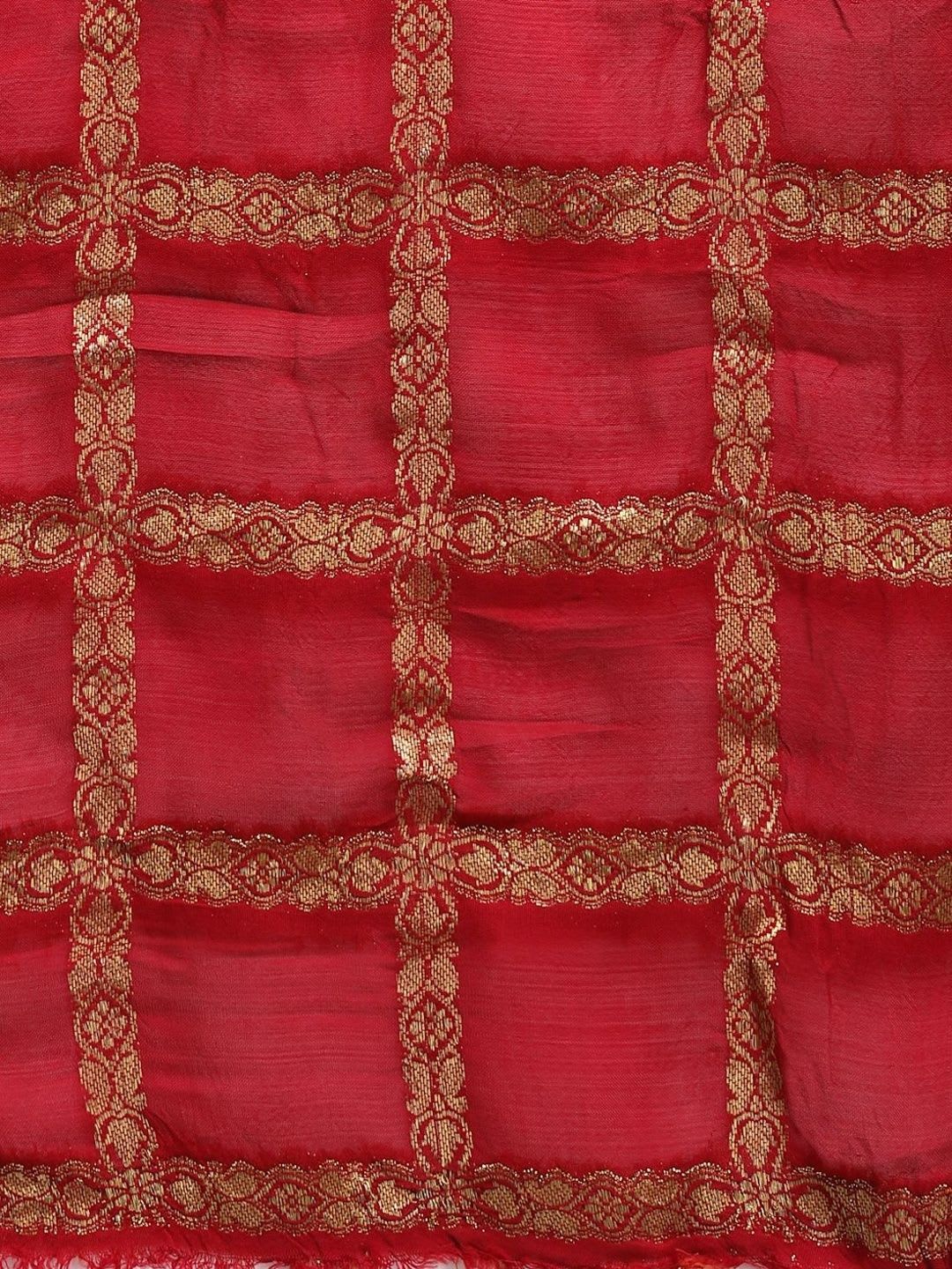 Kishori Sarees Bandhani Pure Crepe Heavy Work Bandhani Saree - left view