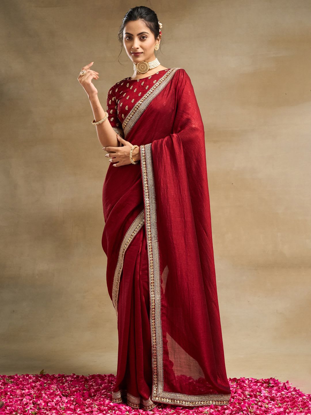 kasee Embroidered Saree - default view