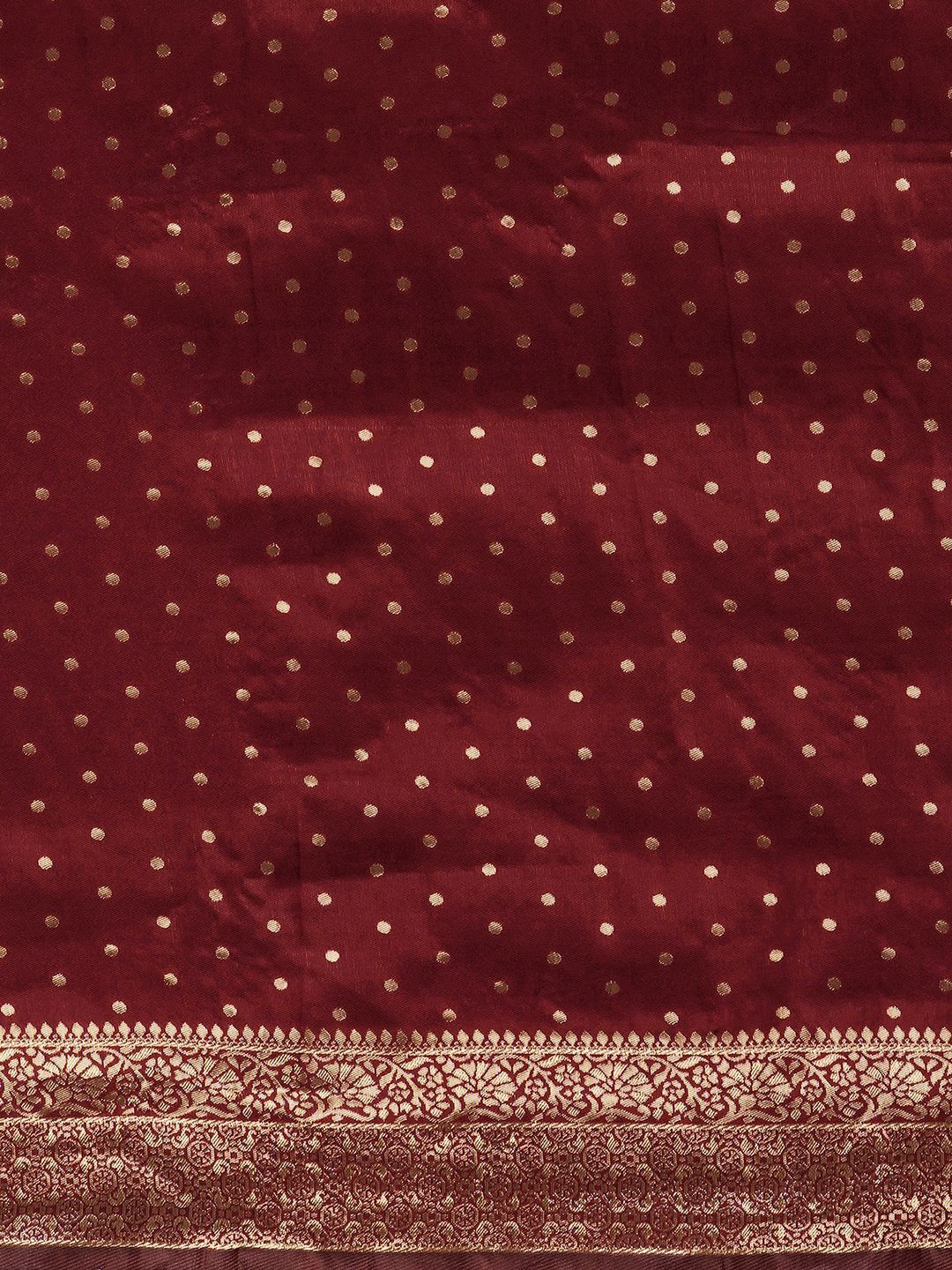 KALINI Ethnic Motifs Woven Design Zari Banarasi Saree - right view