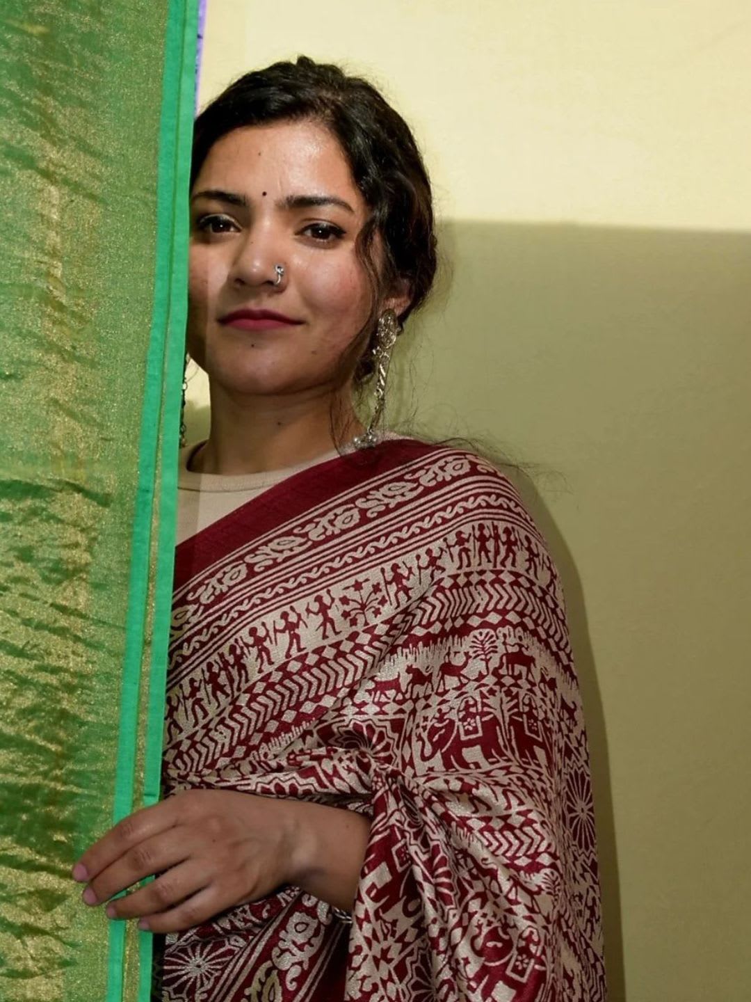 KALINI Art Silk Saree - right view