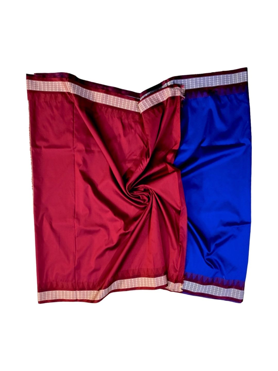 IPI FASHION Floral Art Silk Fusion Sambalpuri Saree - default view