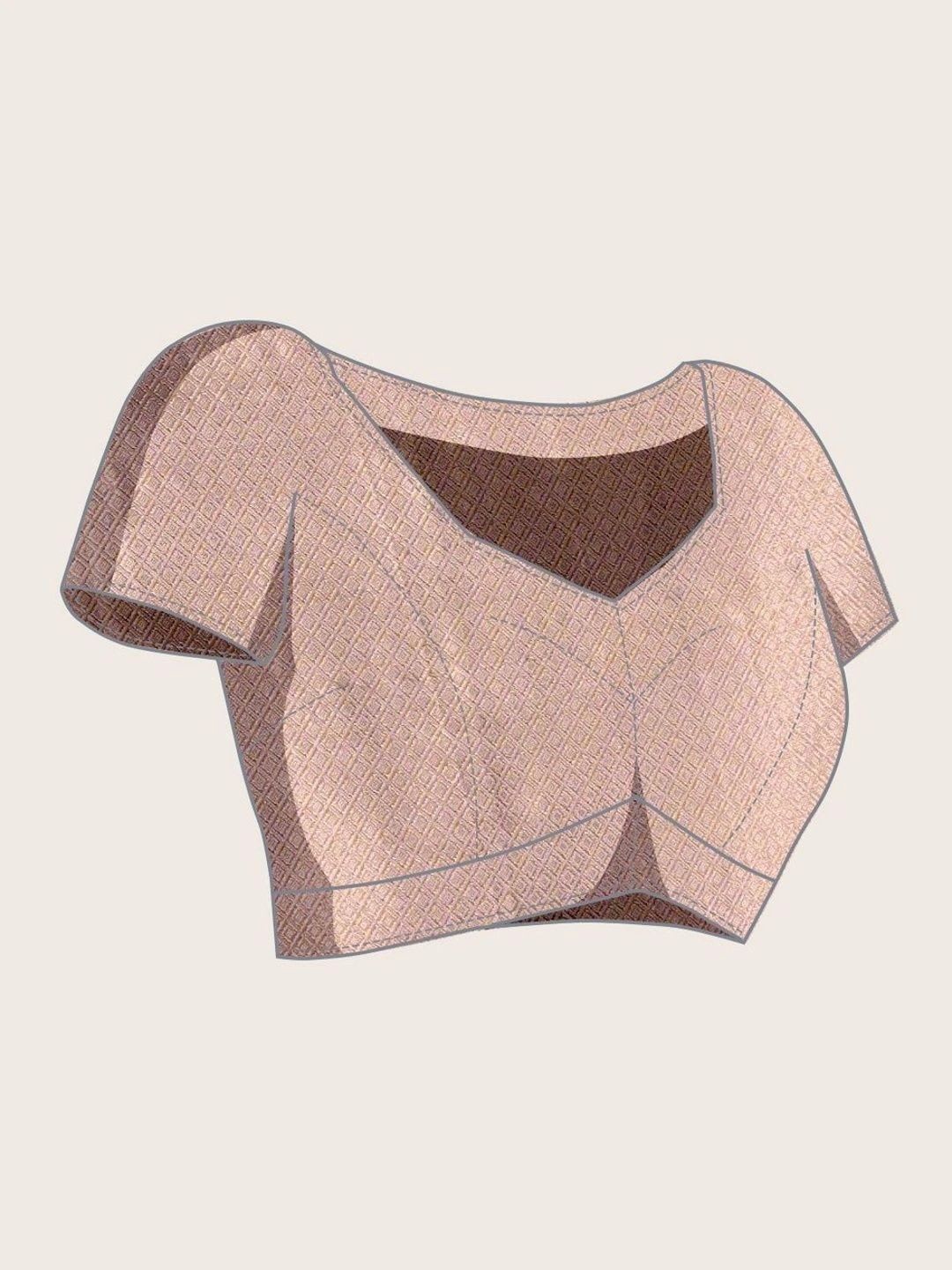 BerMondsey Floral Linen Blend Saree - left view