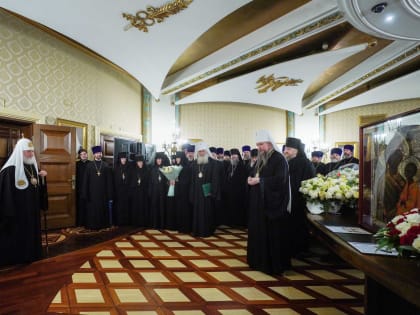 Митрополит Владимир посетил прием по случаю Дня славянской письменности и культуры и тезоименитства Предстоятеля Русской Церкви