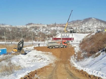 В районе АртемГРЭС продолжаются работы по устройству объездной автомобильной дороги