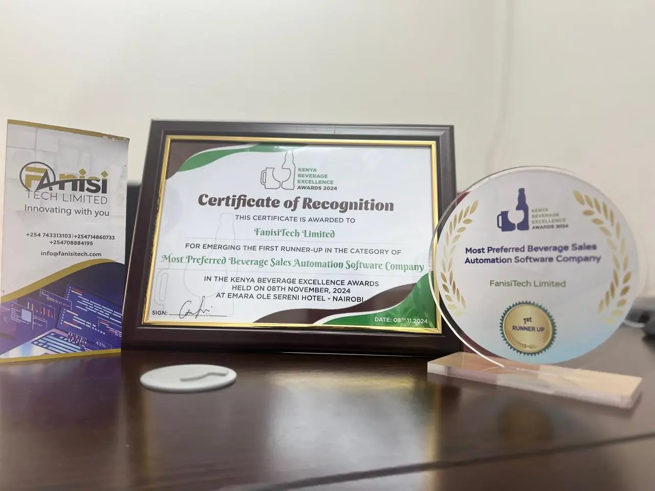 Kenya Beverage Excellence Awards 2024: FanisiTech Limited Bags Trophy for Innovative Sales image