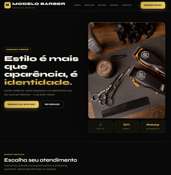 Template Barbearia