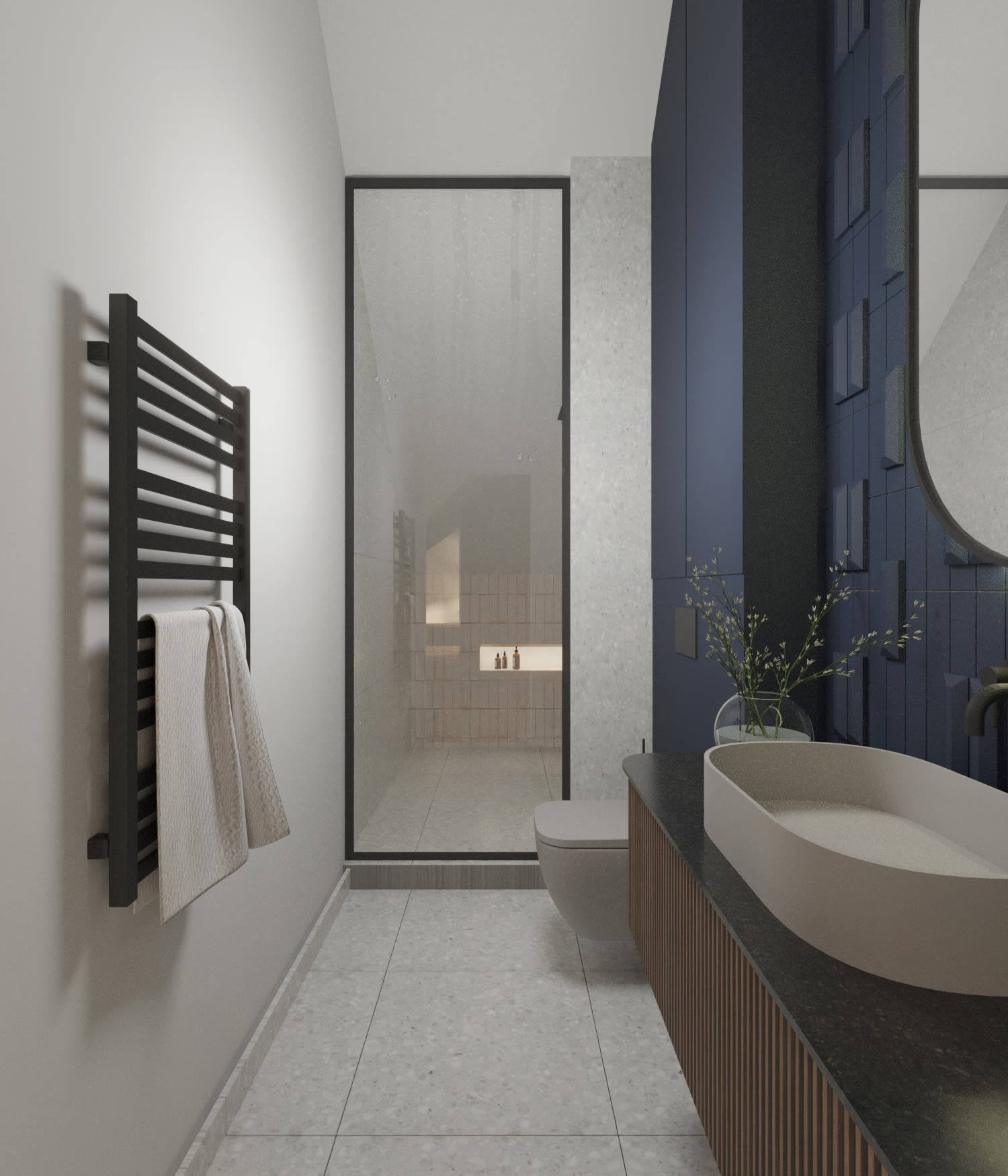 Łazienka lustro wanna