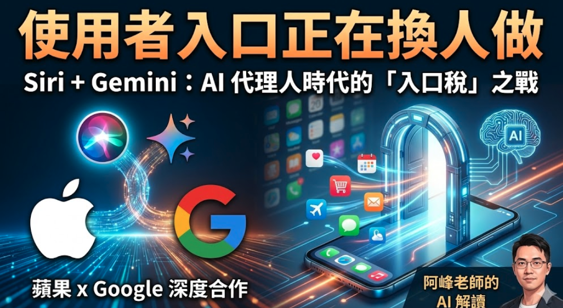 2026 年將是「代理人手機」的元年？從蘋果與 Google Gemini 聯手看行動運算下一站