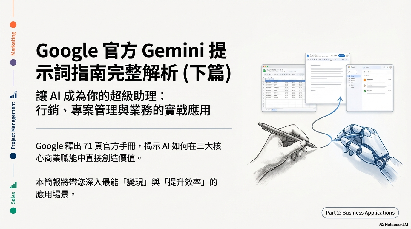 Google 官方 Gemini 提示詞指南完整解析（下篇）