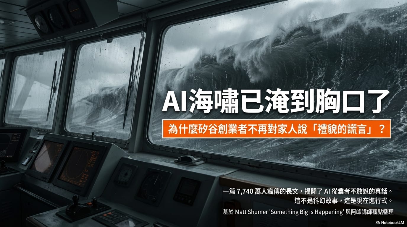 AI 海嘯已經淹到胸口了——你還在岸上看熱鬧嗎？