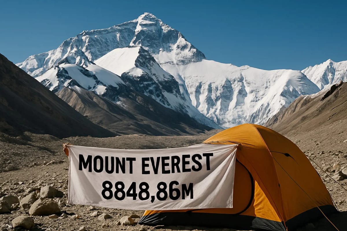 Mount Everest (8,848.86 meters)