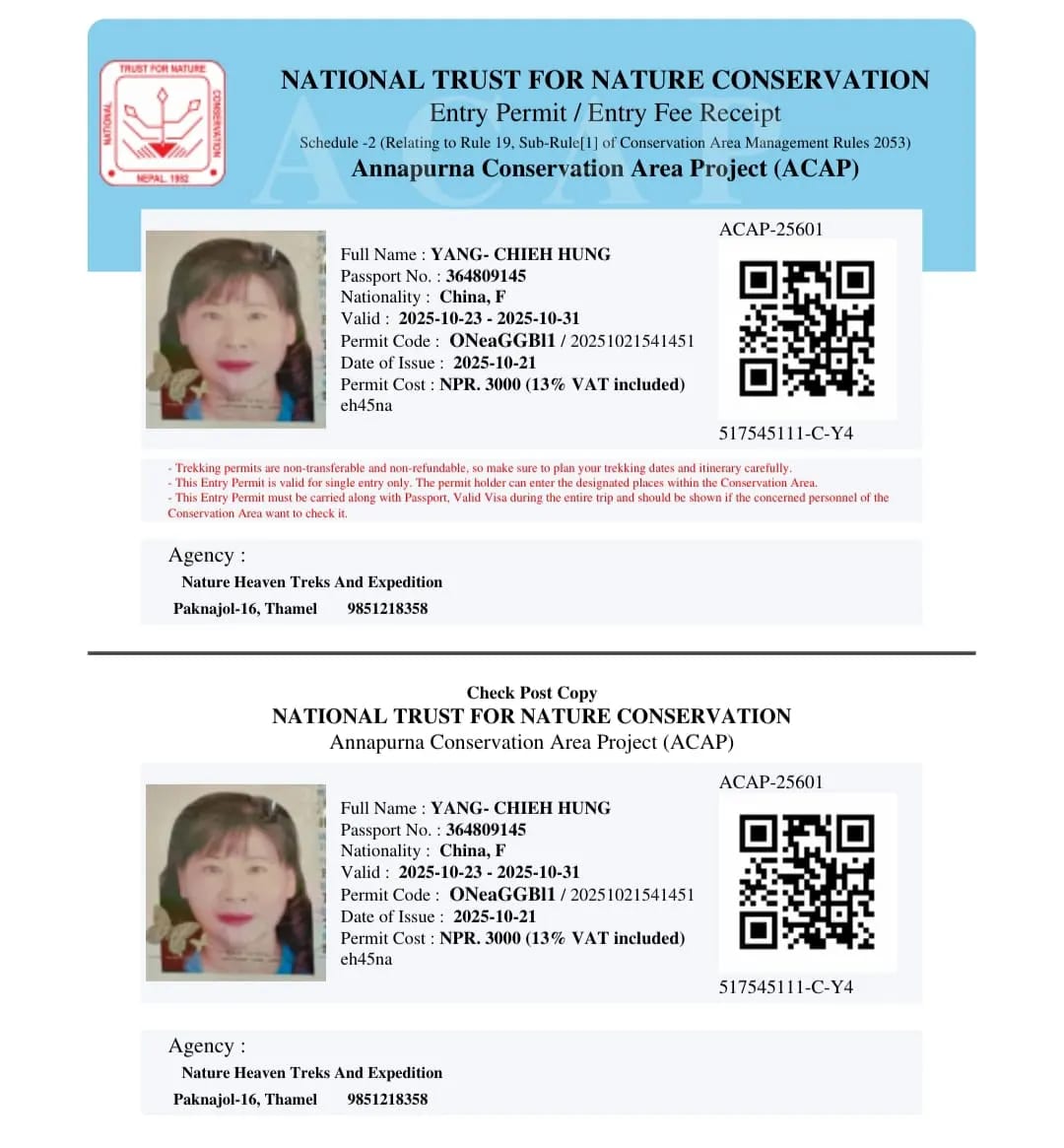 Cost and Trekking Permits: Everest Base Camp vs Annapurna Circuit