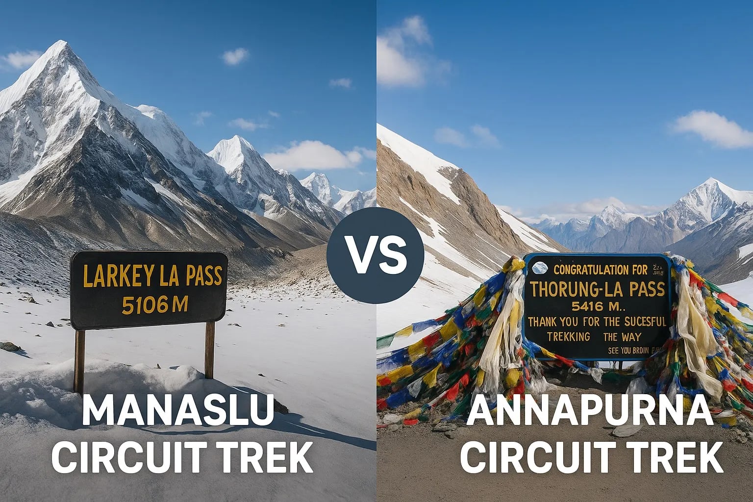 Manaslu Circuit Trek vs. Annapurna Circuit Trek