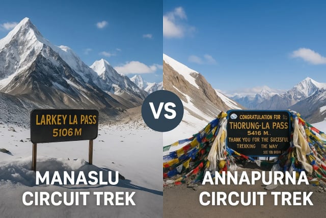 Manaslu Circuit Trek vs. Annapurna Circuit Trek