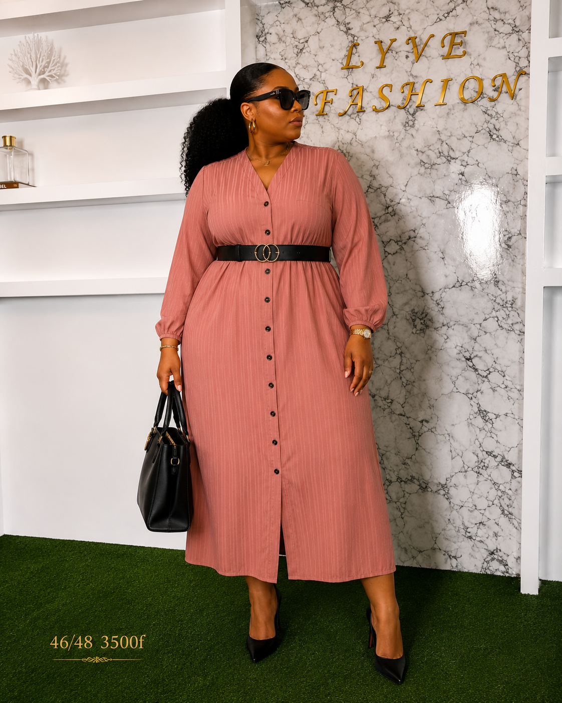 Robe chemise longue