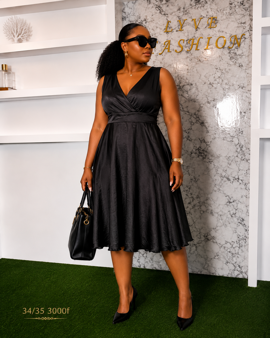 Robe de bureau noire