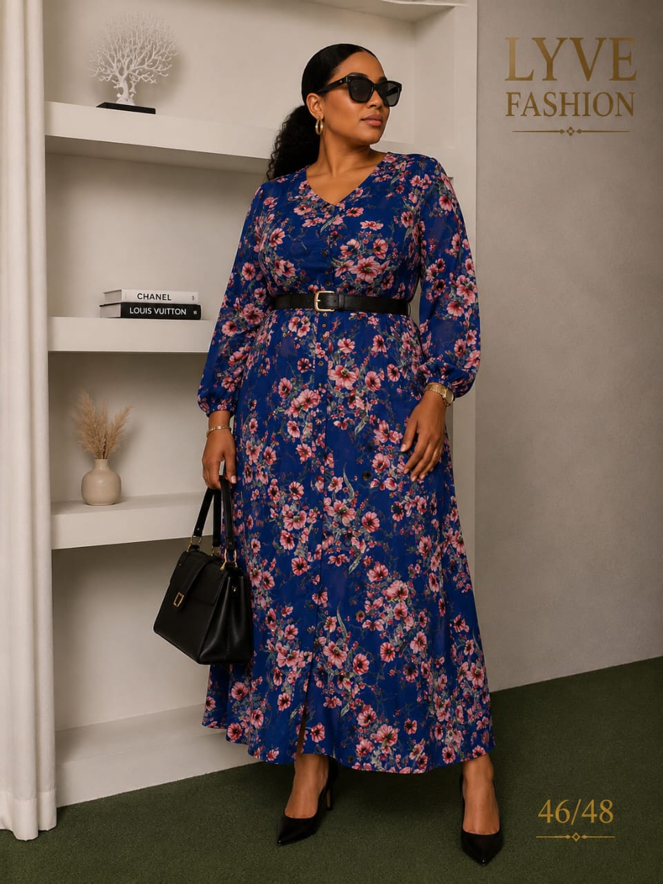 Robe longue fleurie