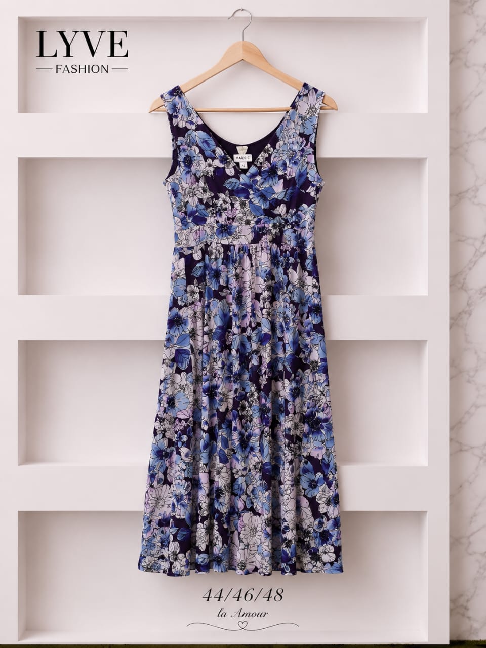 Robe longue fleurie