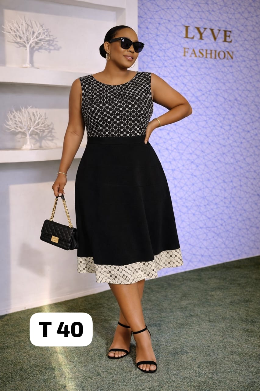 Robe de bureau bicolore