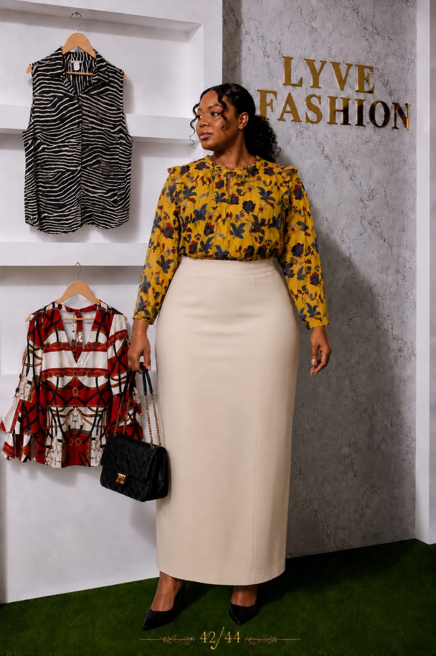 Robe longue fleurie