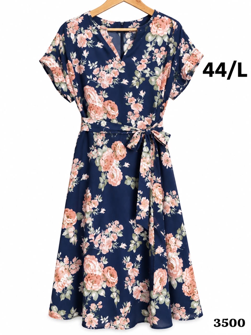 Robe mi-longue fleurie