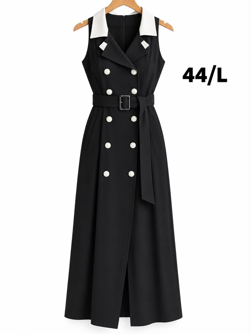 Robe trench sans manches