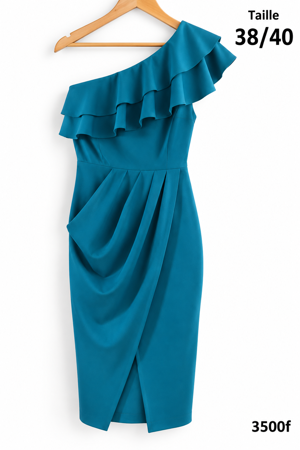 Robe asymétrique à volants