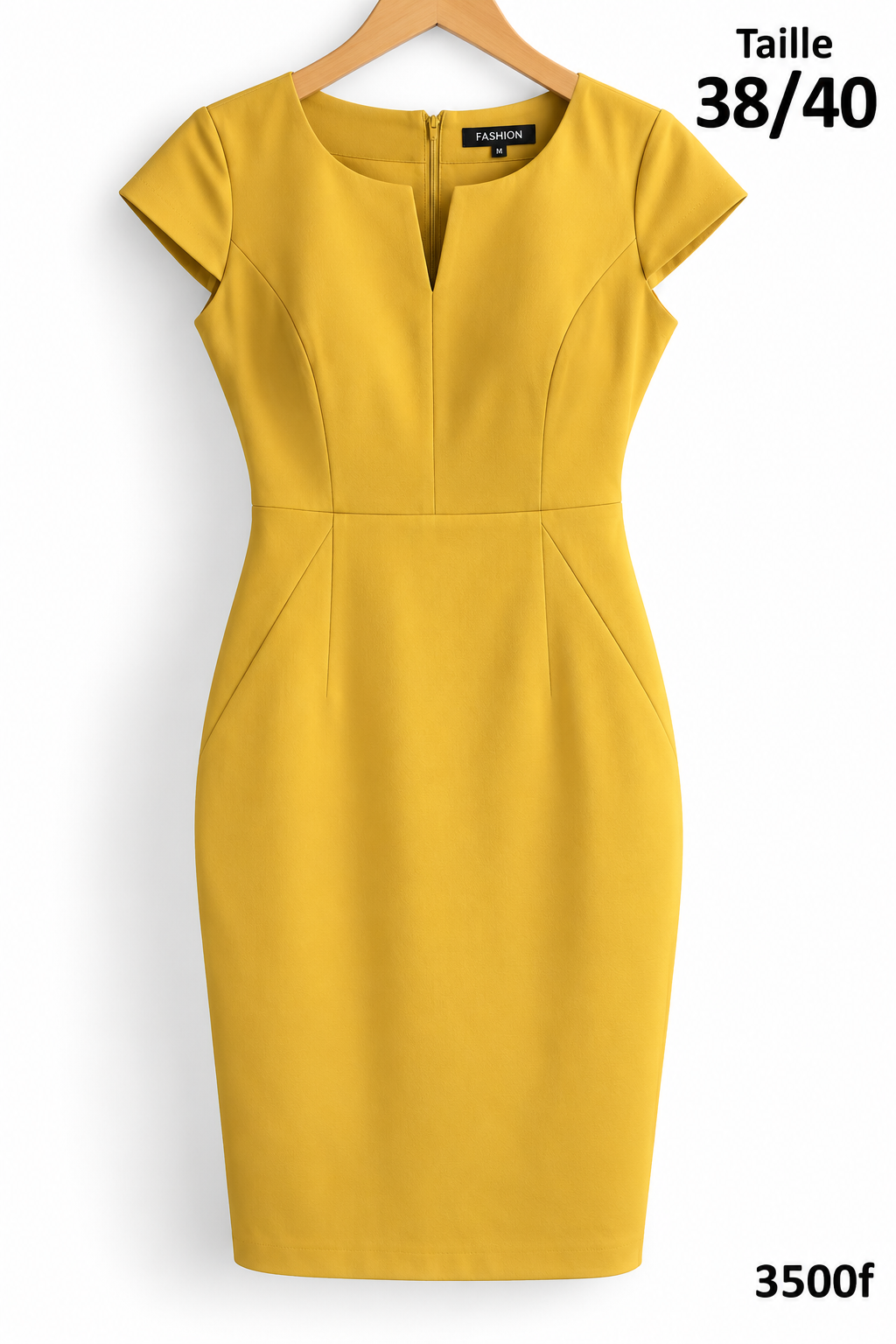 Robe de bureau jaune