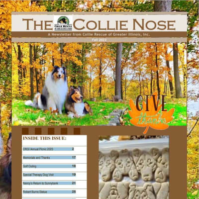 Collie Nose Fall 2023 Newsletter cover