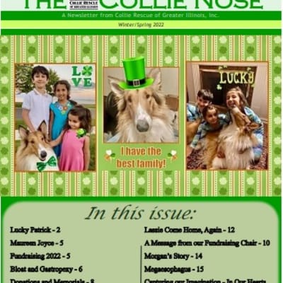 Collie Nose Spring 2022 Newsletter cover
