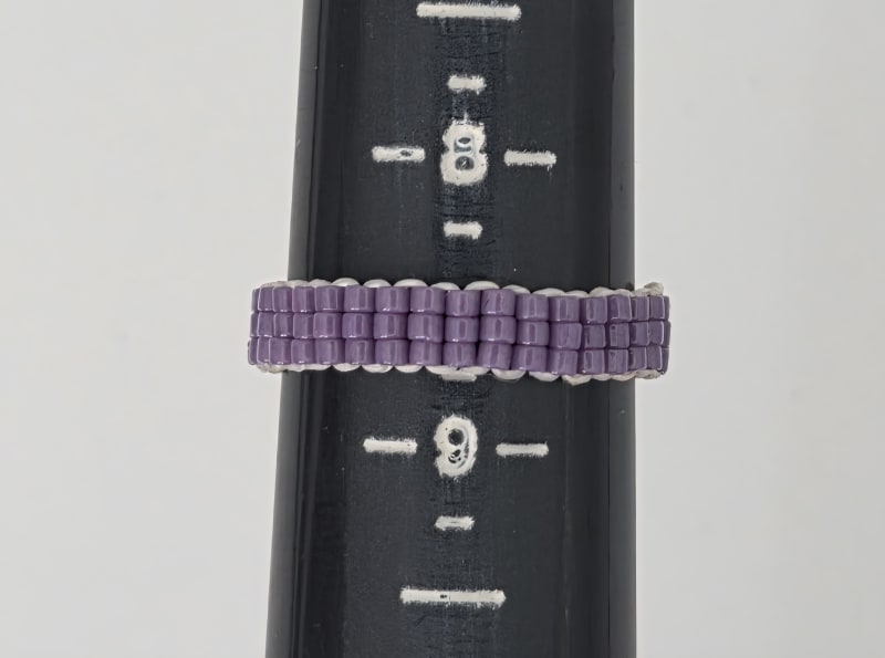 Beaded Ring — Lavender Dusk