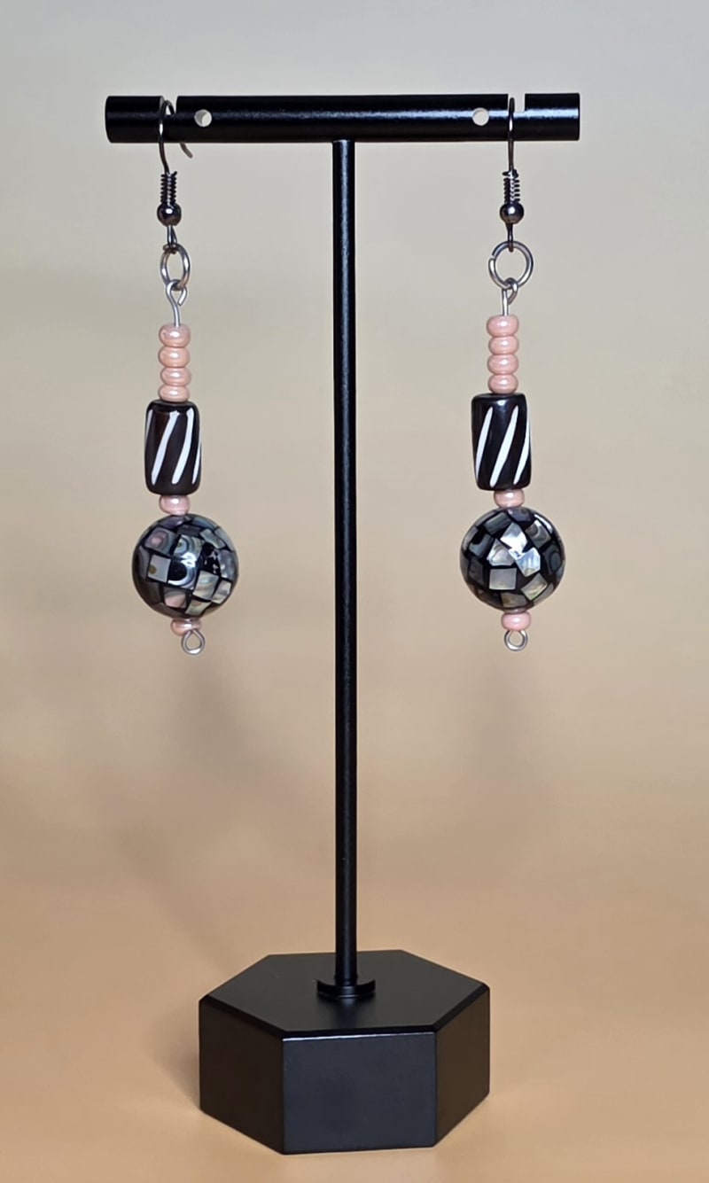 Earrings — Abalone Midnight