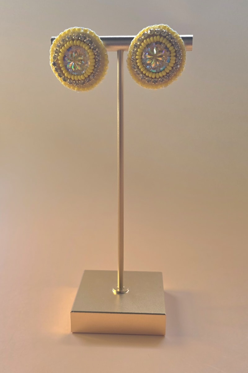 Beaded Studs — Buttercup Halo