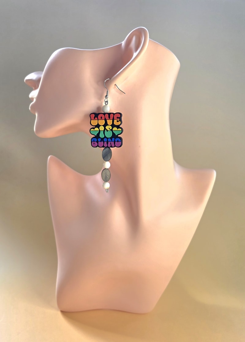 Love Is Blind Earrings — Rainbow Drop Edition