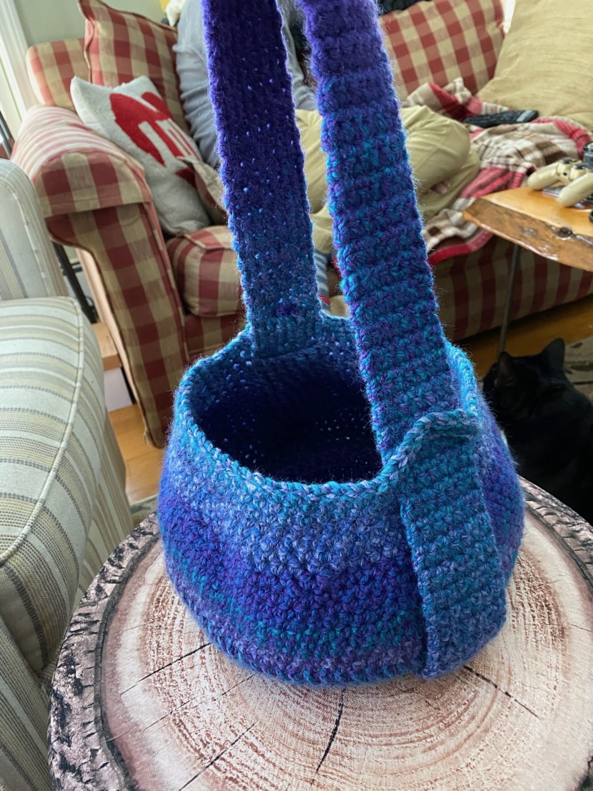 Ocean Blue Hanging Basket - Image 1