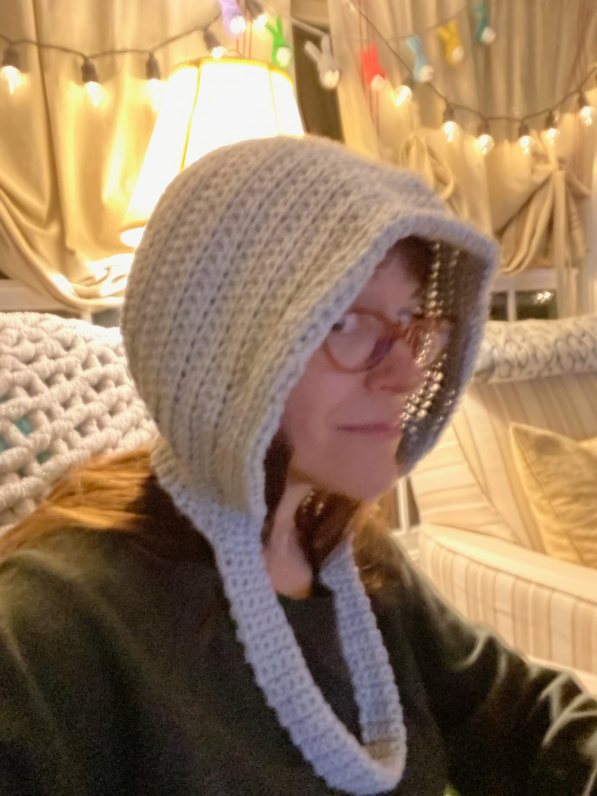 Periwinkle Pixie Bonnet - Image 1