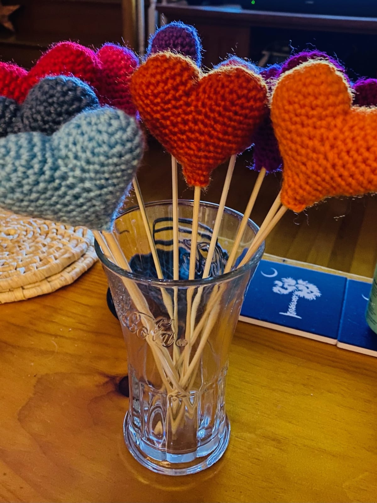 Rainbow Heart Wand Bouquet - Image 1