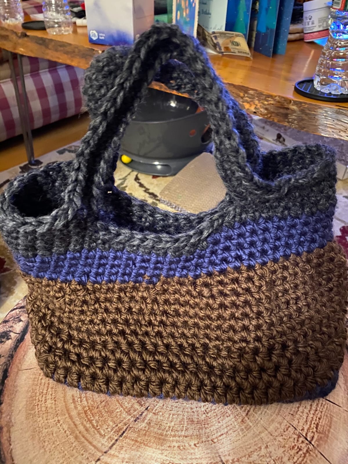 Woodland Stripe Tote - Image 1