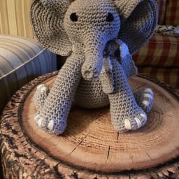 Blue Bow Elephant - Thumbnail 8