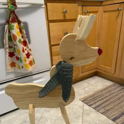 Chunky Teal Crochet Scarf - Thumbnail 2