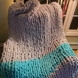 Ocean Breeze Chunky Blanket - Thumbnail 1