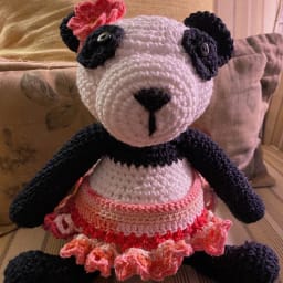 Peony Panda in Flower Dress - Thumbnail 3