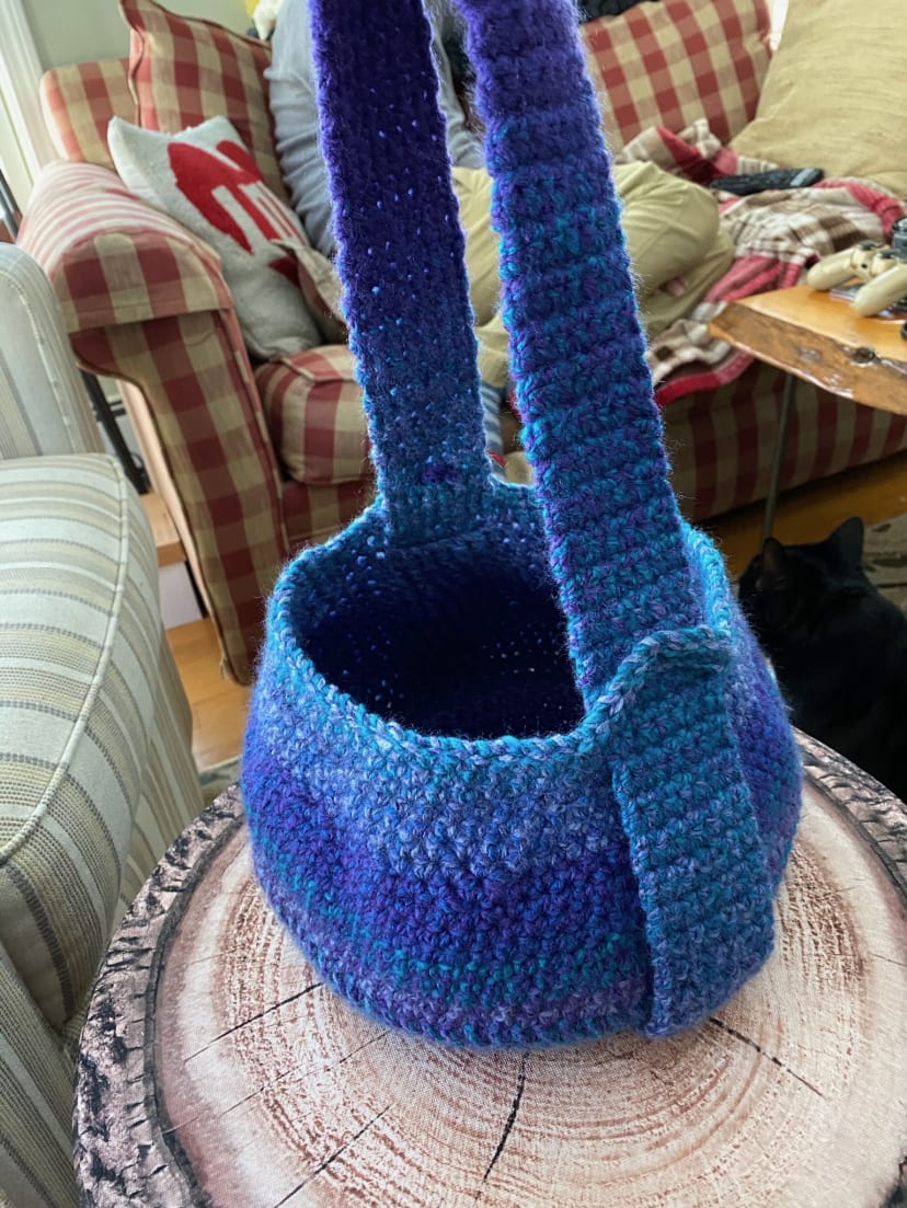 Ocean Blue Hanging Basket