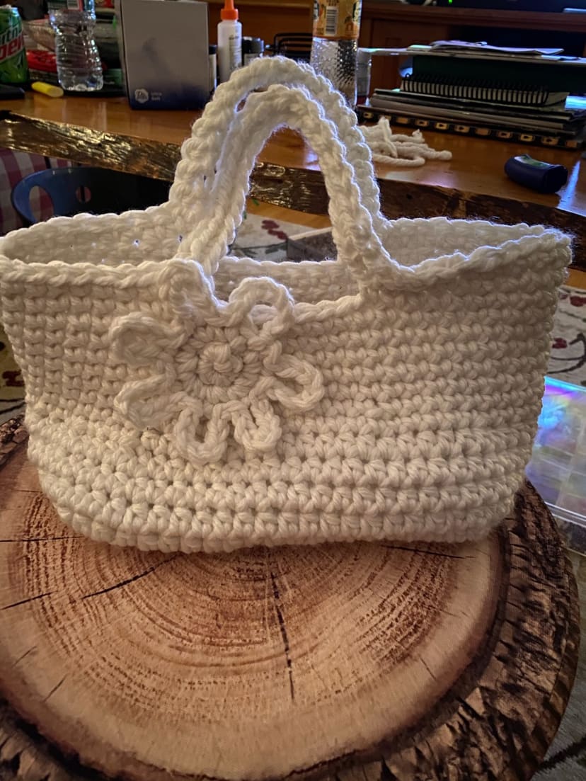 Daisy Basket Bag