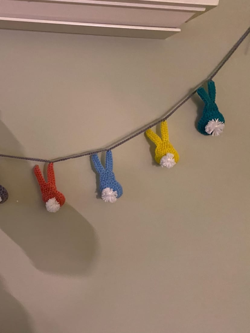 Rainbow Bunny Garland
