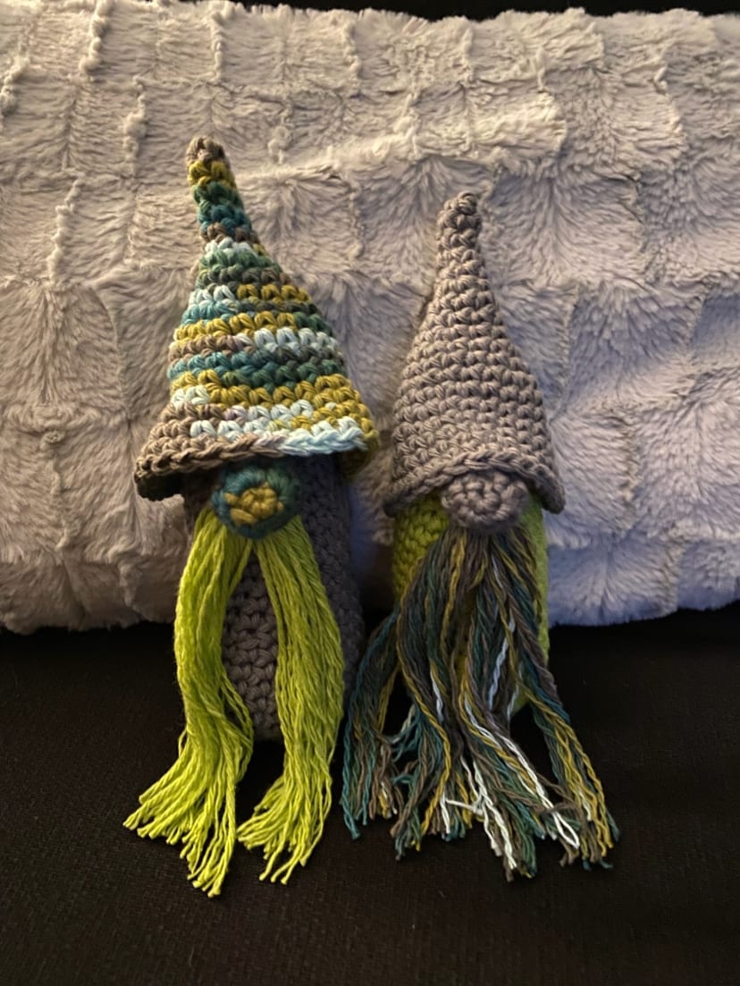 Woodland Gnome Duo Ornaments