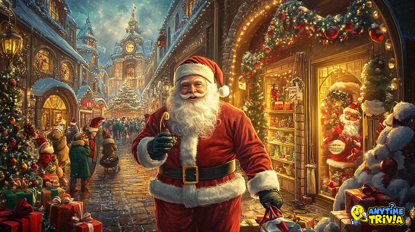 In 'Elf', when a department store Santa comes to town, what does Buddy call him?